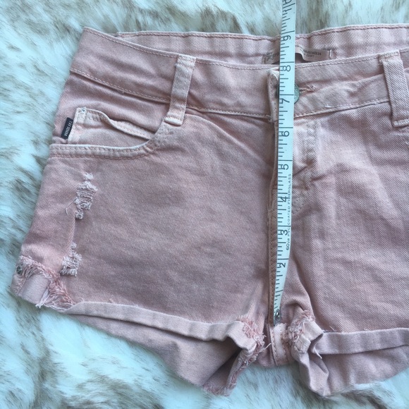 Zara TRF peachy pink denim shorts - US 2 / EU 34 - Picture 4 of 8